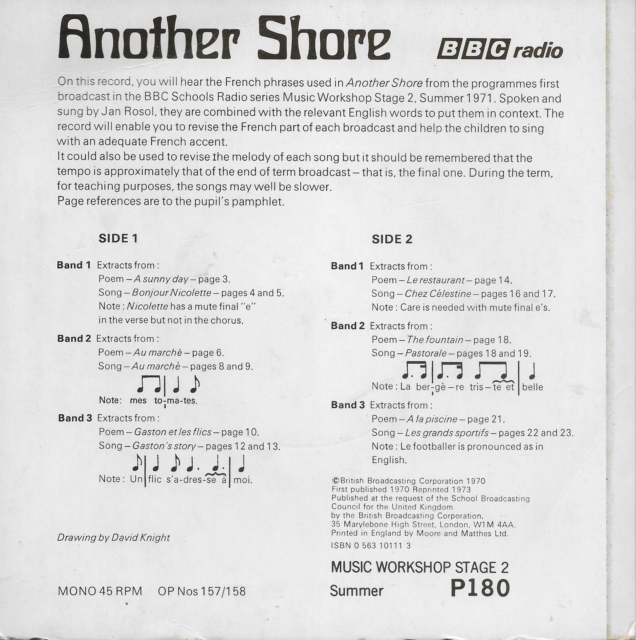 Picture of OP 157/158 Another shore by artist Jan Rosol from the BBC records and Tapes library